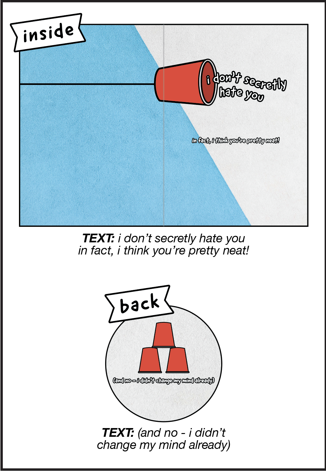 Anxious Best Friend Greeting Card
