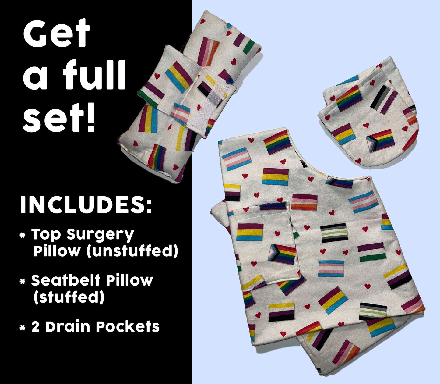 Top Surgery Pillow | Unstuffed Recovery Pillow