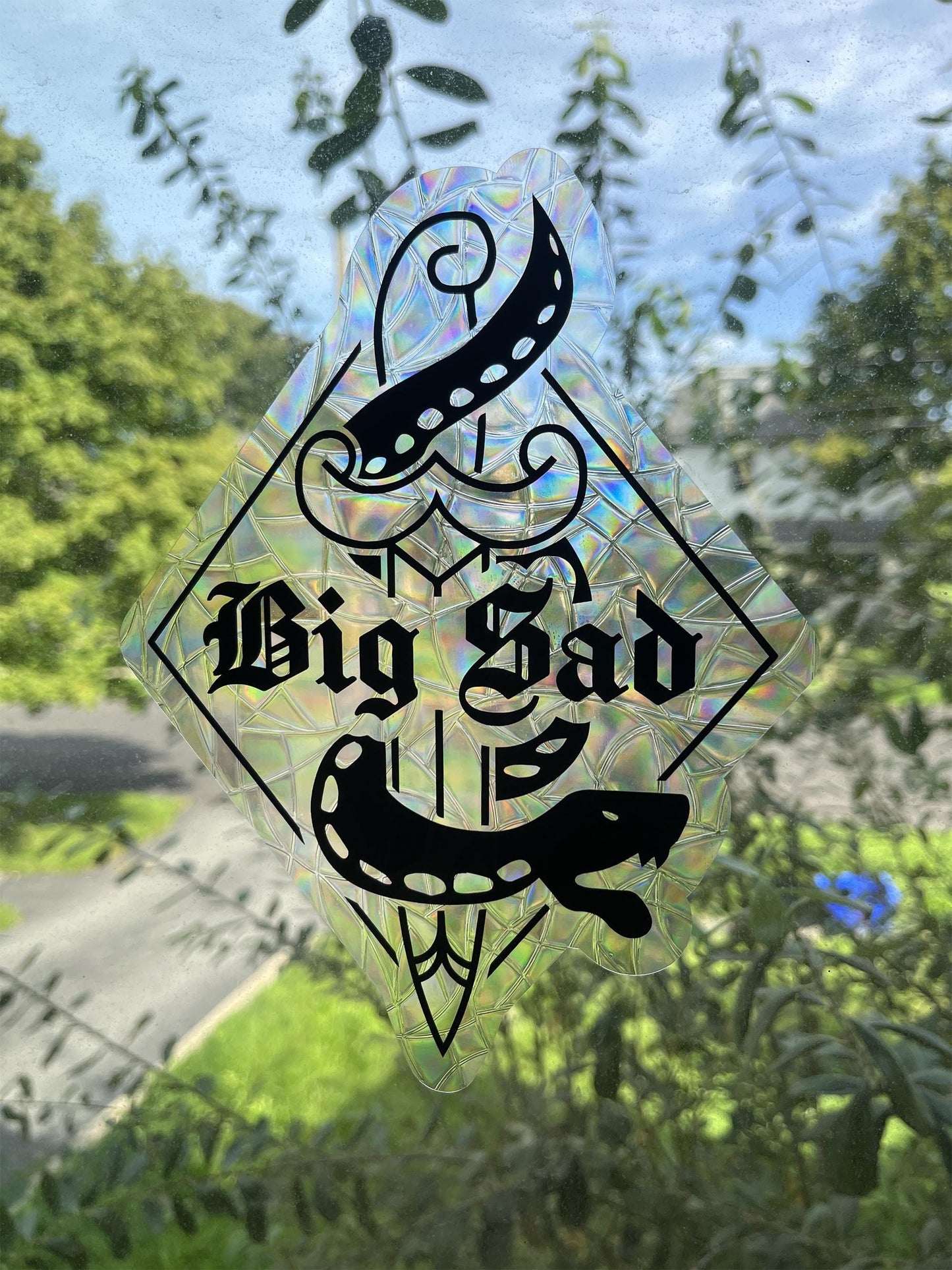Big Sad Suncatcher Window Cling