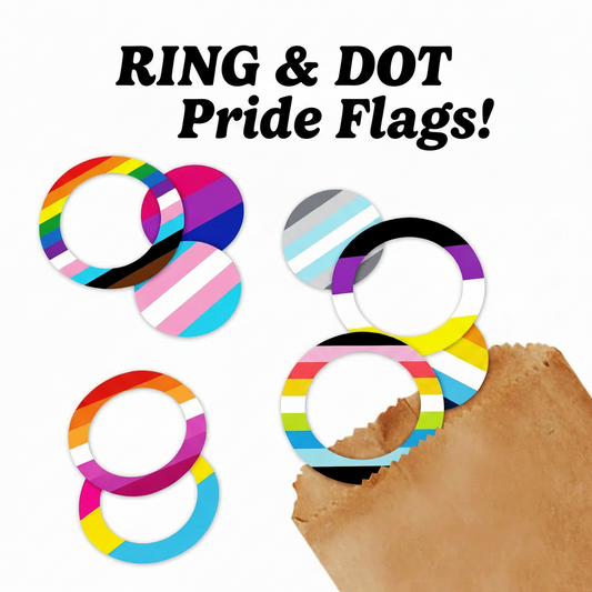 Circle Pride Flag Stickers