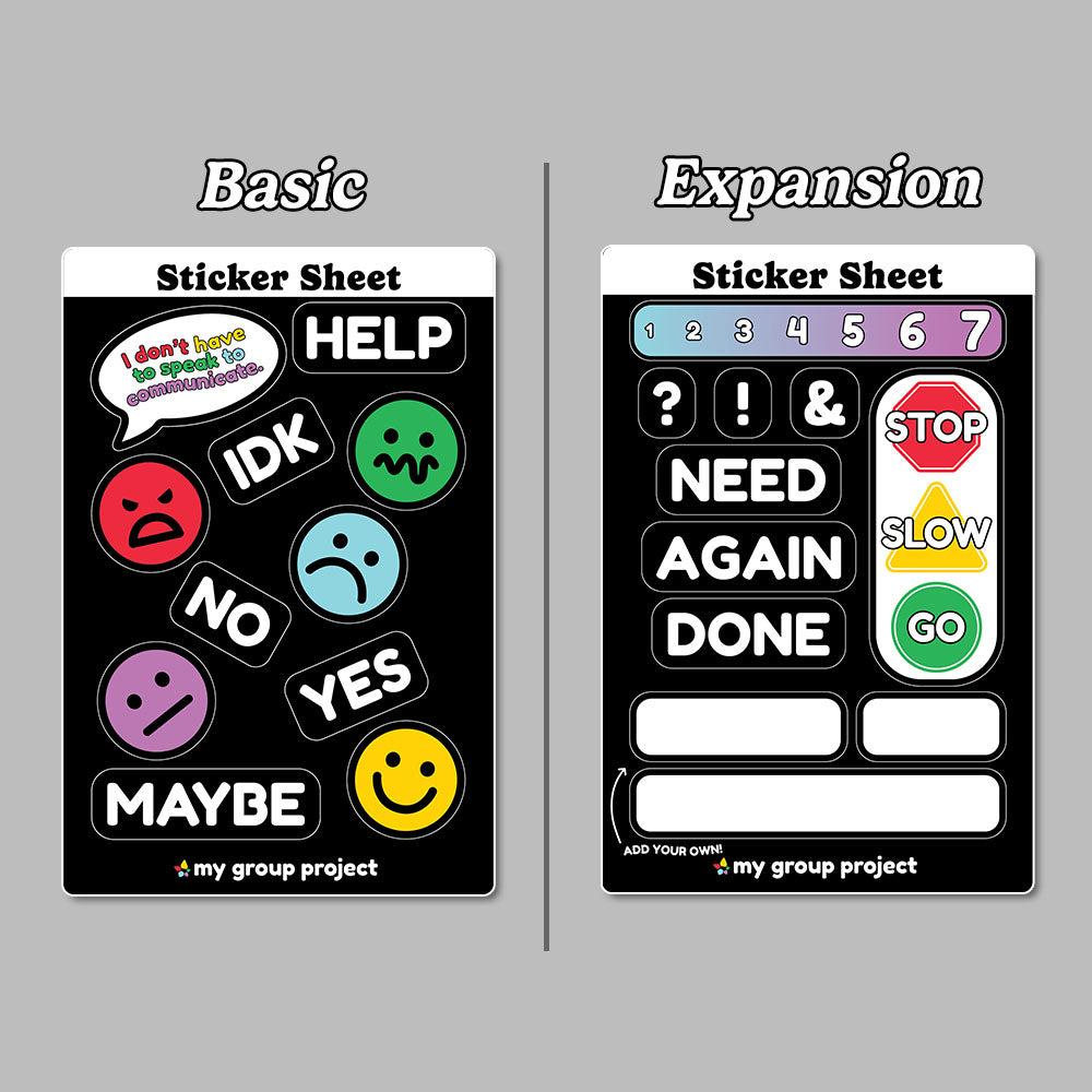Communication Sticker Sheets – My Group Project