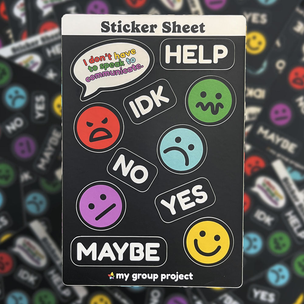 Communication Sticker Sheets