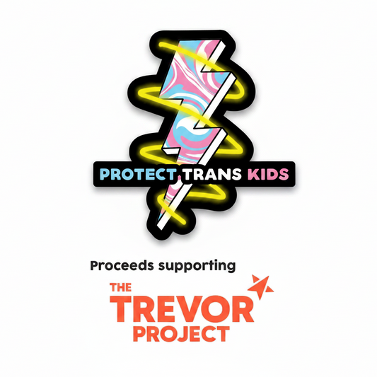 Protect Trans Kids Sticker (Lightening Bolt)