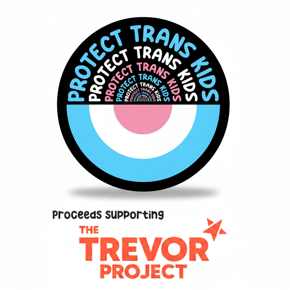 Protect Trans Kids Sticker (Circle)