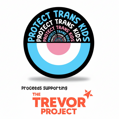 Protect Trans Kids Sticker (Circle)