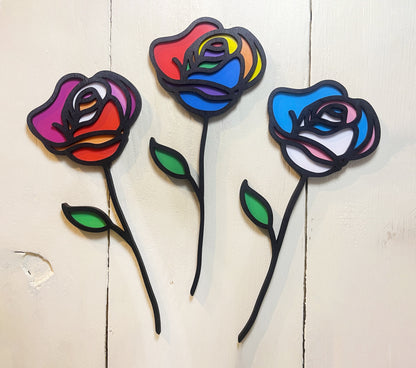 Pride Flag Roses