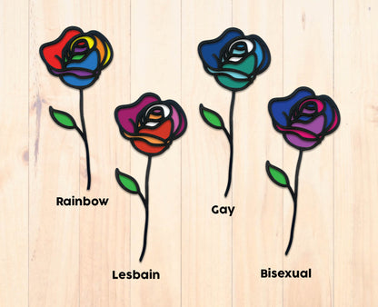 Pride Flag Roses