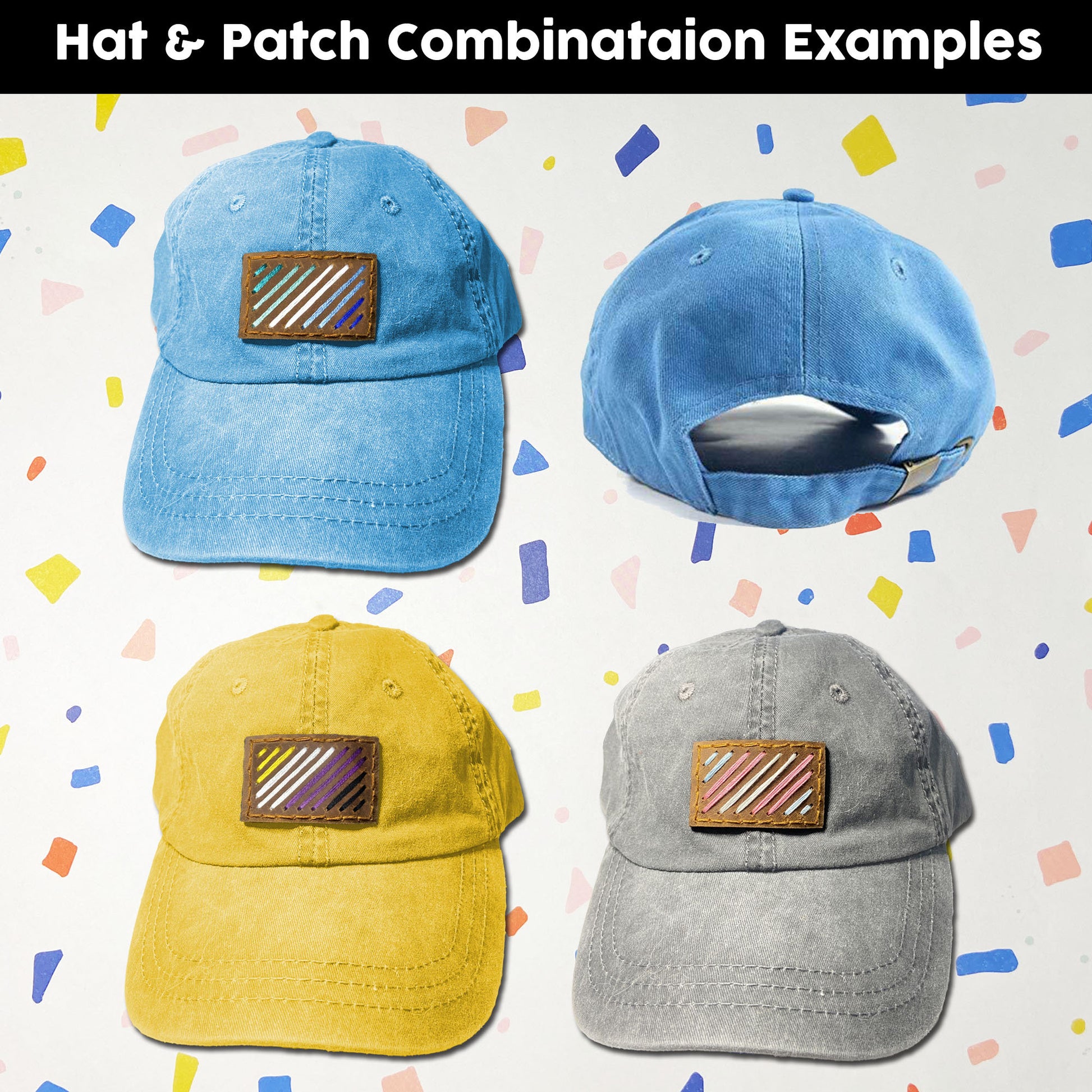Pride Flag Hat | Subtle LGBTQ | Lesbian, Gay, Bi, Pan, Ace, Trans, Non-binary, Queer, Rainbow, Genderfliud