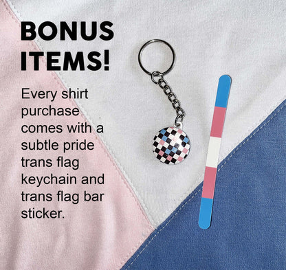 Trans Flag Shirt | Subtle Pride Handmade T-Shirt