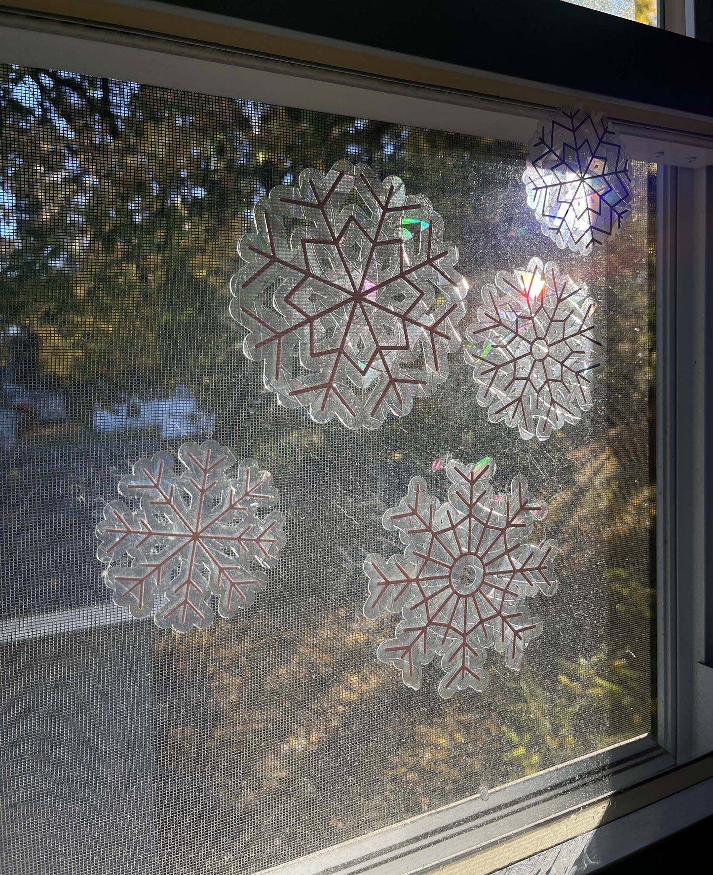 Snowflake Suncatcher Window Cling