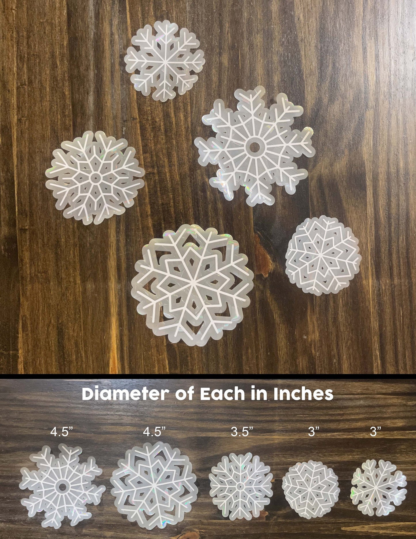 Snowflake Suncatcher Window Cling